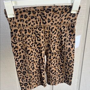 J. Crew Tan and Black Leopard Print Shorts